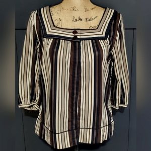 ♦️A.N.A. Square neck, button down, loose fit top♦️